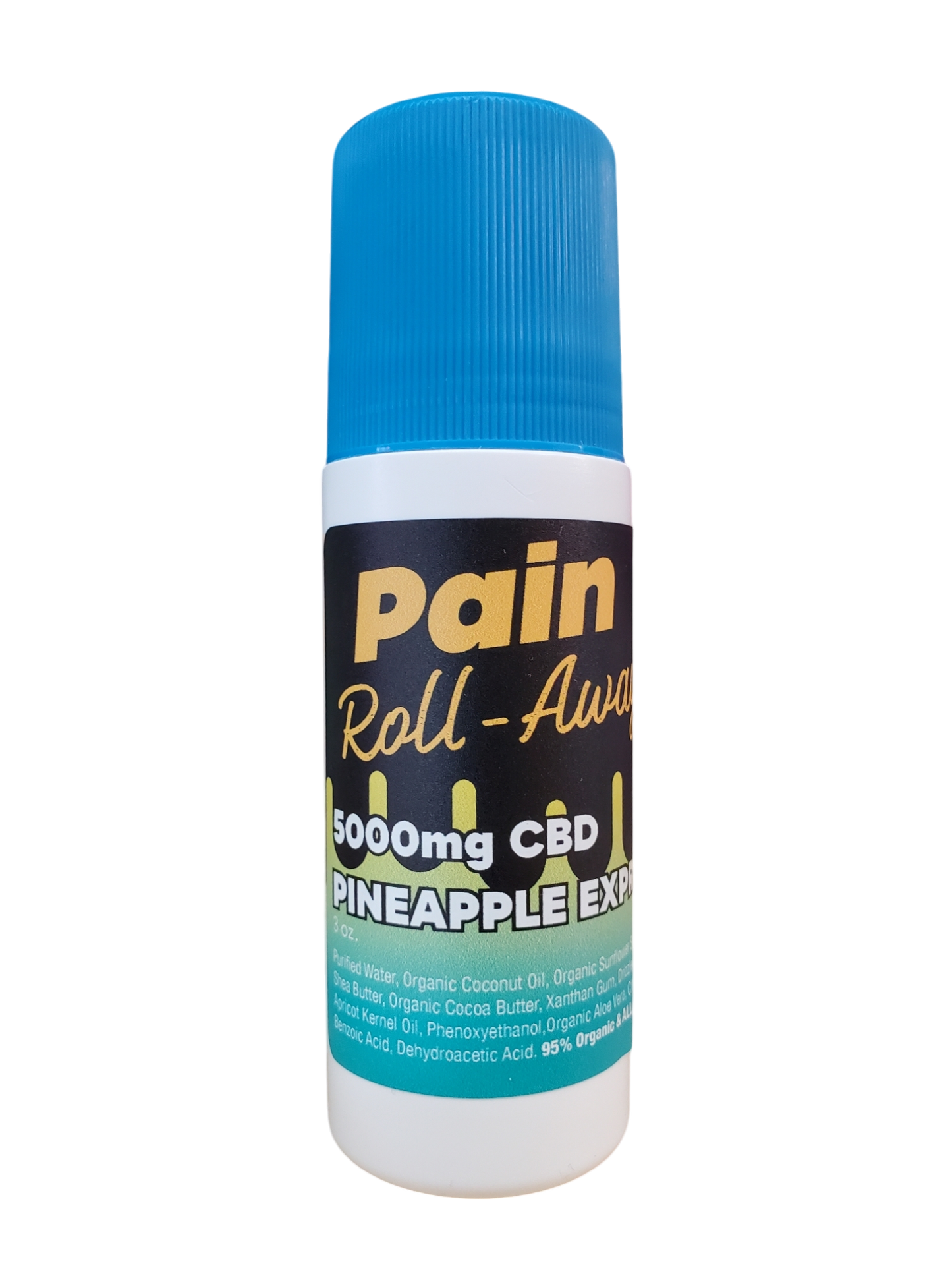 CBD Pain Roll Away Lotion Pineapple Express Roll On Rollerball