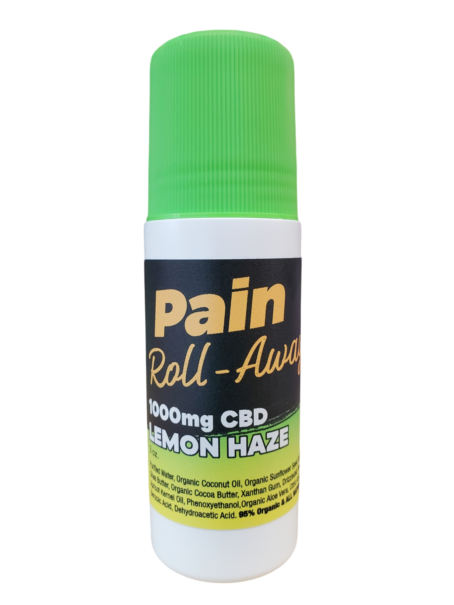 CBD Pain Roll Away Lotion Lemon Haze Roll On Rollerball