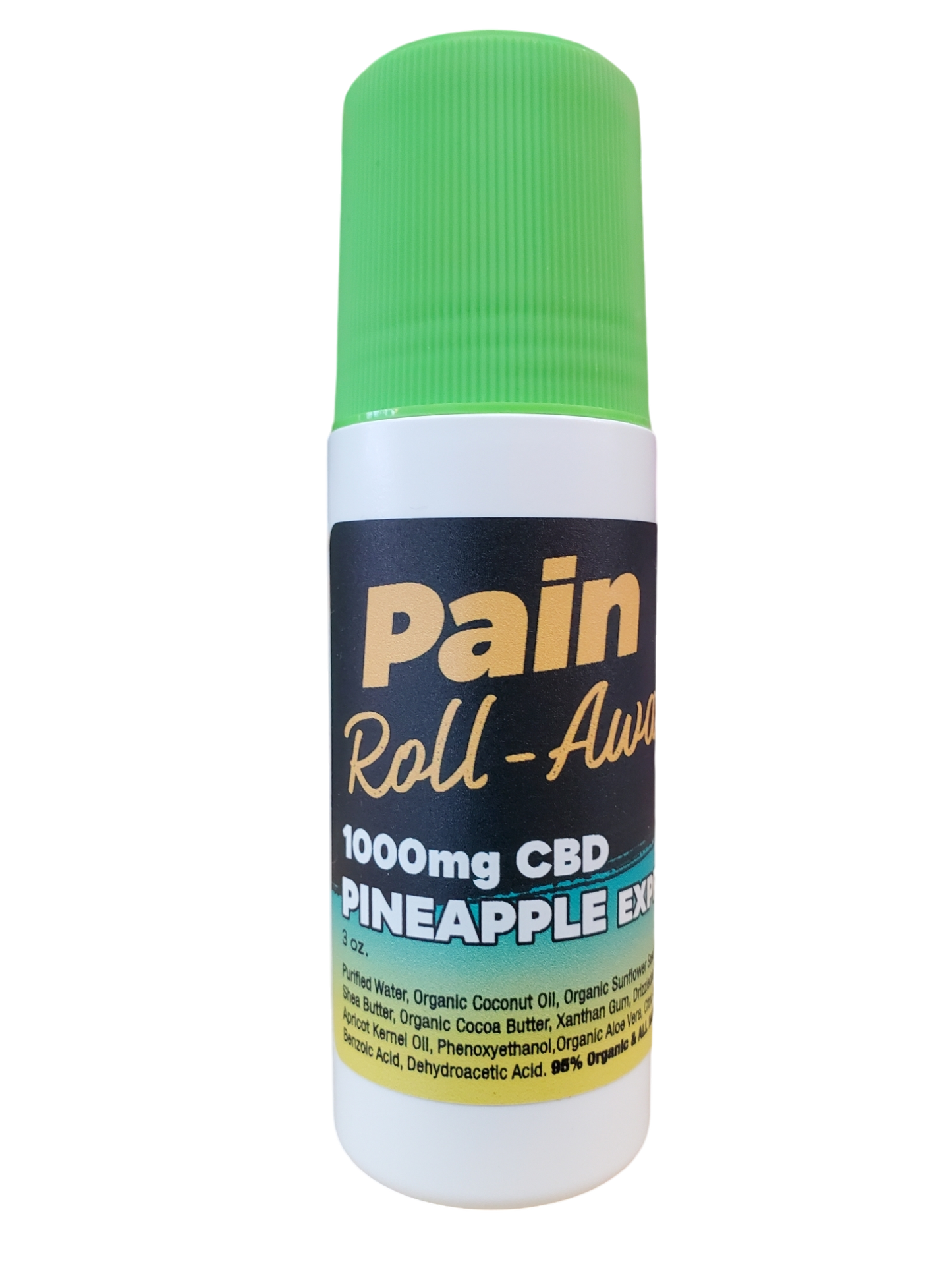 CBD Pain Roll Away Lotion Pineapple Express Roll On Rollerball
