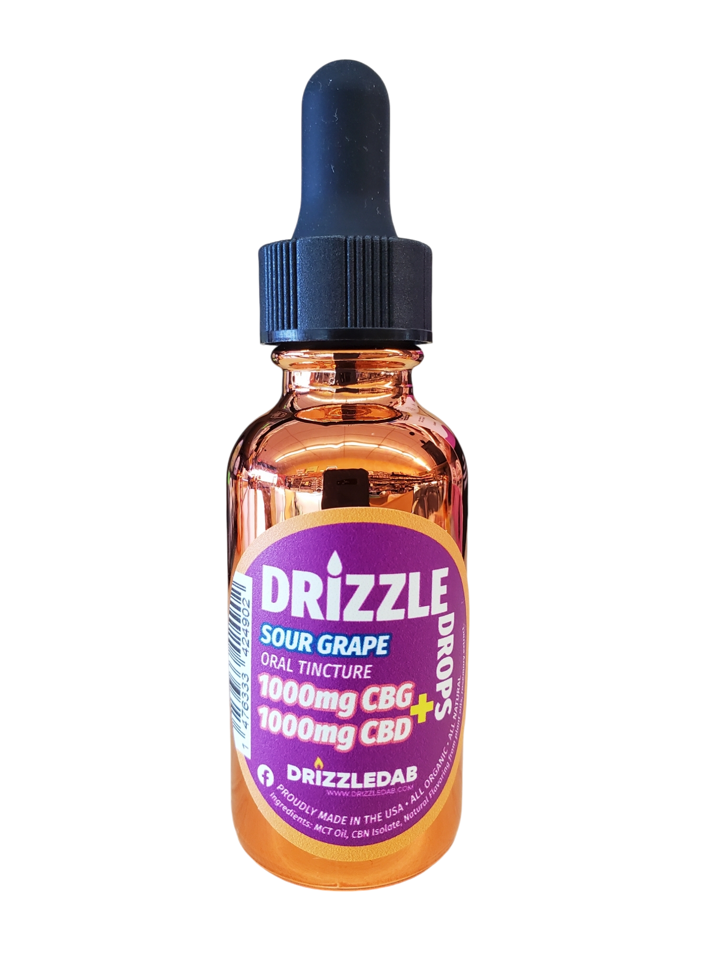 CBG + CBD 1:1 Drops Grape