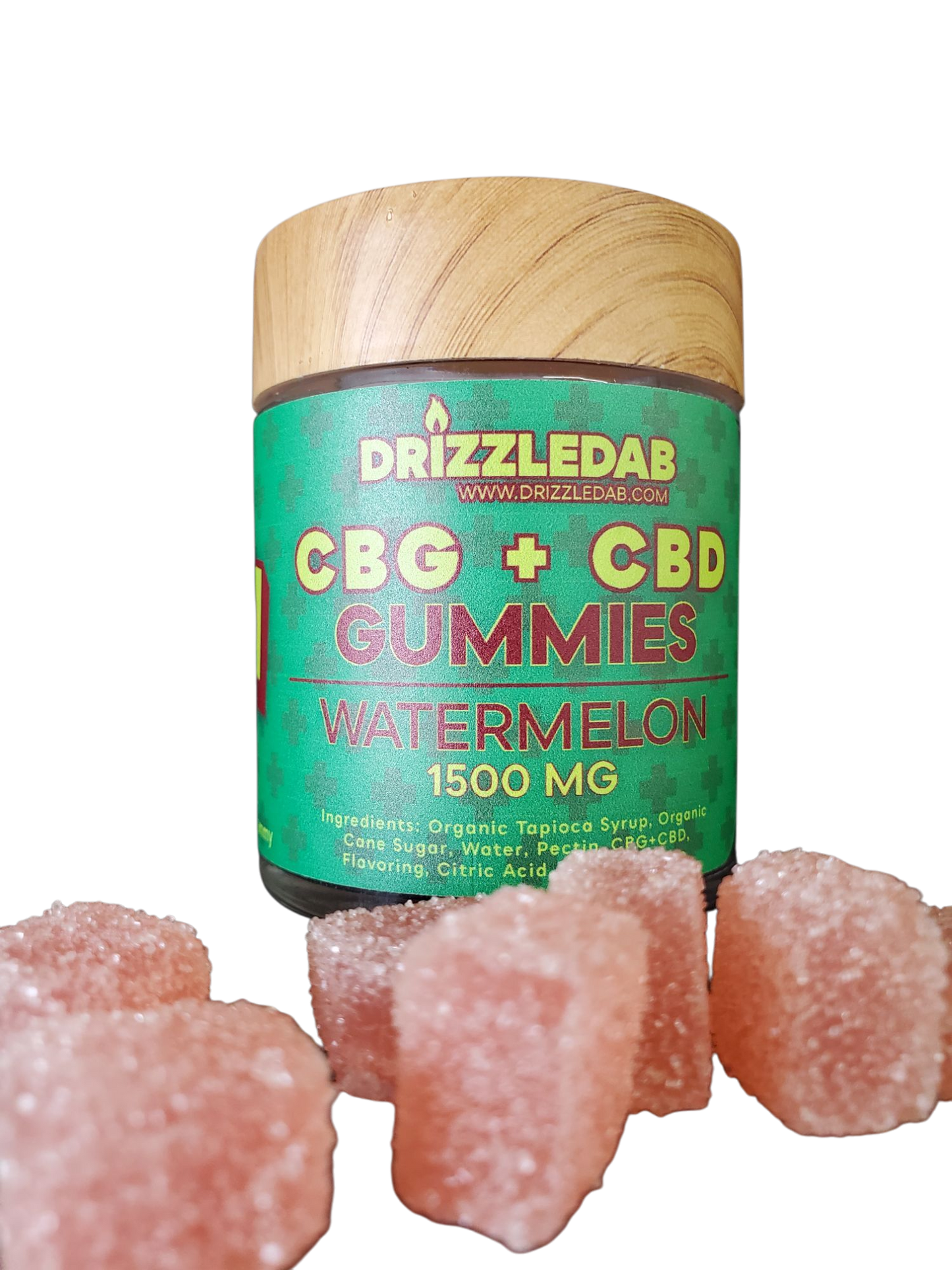 Watermelon CBG + CBD Pectin 1500mg Gummies
