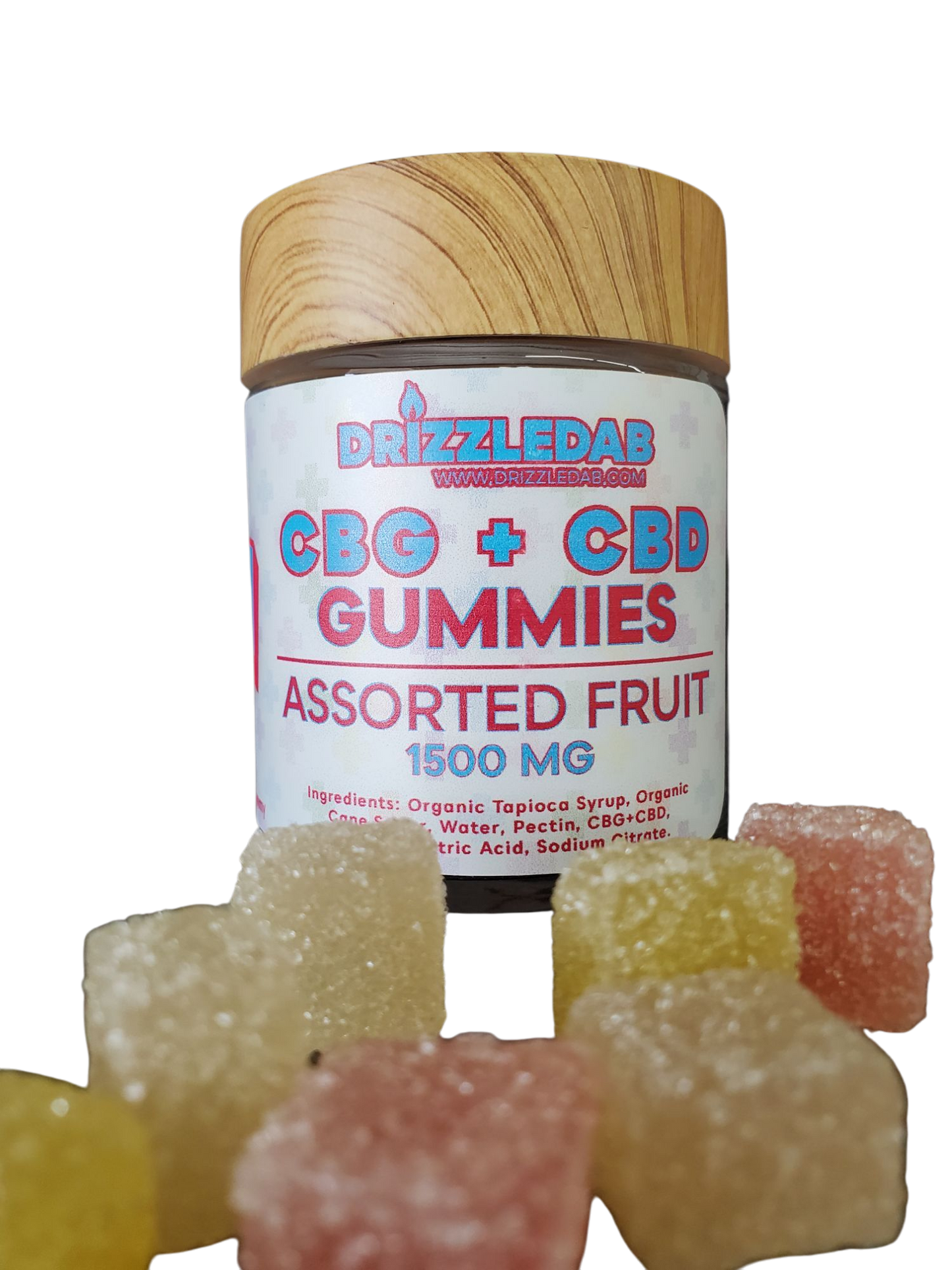 Assorted Flavors CBG + CBD Pectin 1500mg Gummies