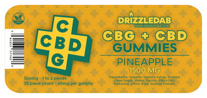 Pineapple CBG + CBD Pectin 1500mg Gummies