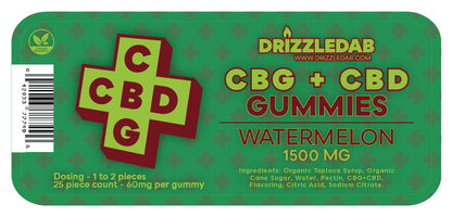Watermelon CBG + CBD Pectin 1500mg Gummies