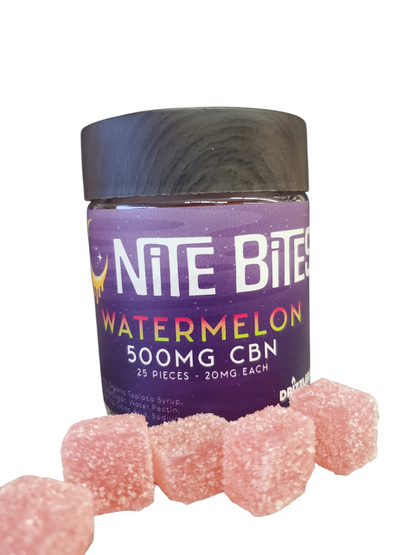 Nite Bites CBN Gummies 500mg Watermelon