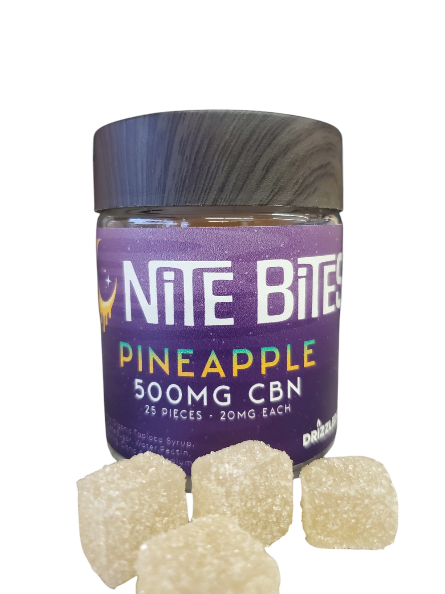 Nite Bites CBN Gummies 500mg Pineapple