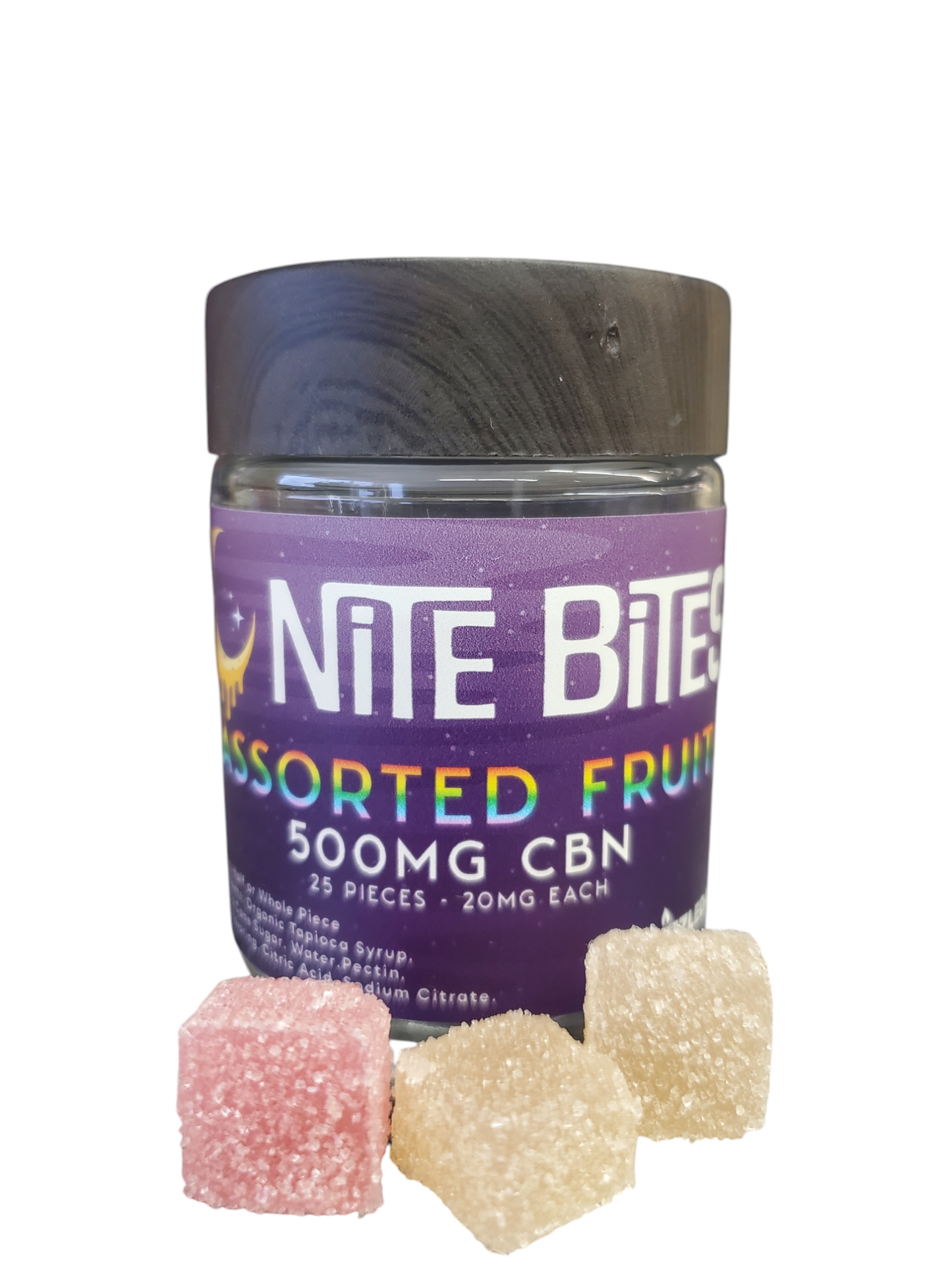 Nite Bites CBN Gummies 500mg Assorted Fruit