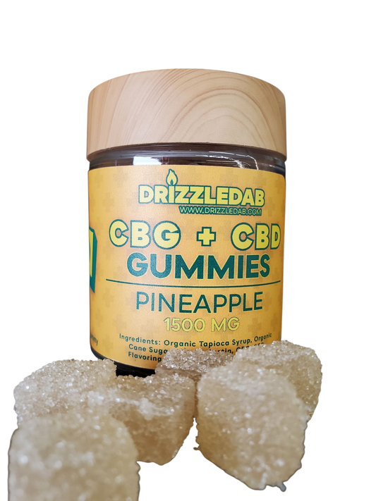 Pineapple CBG + CBD Pectin 1500mg Gummies