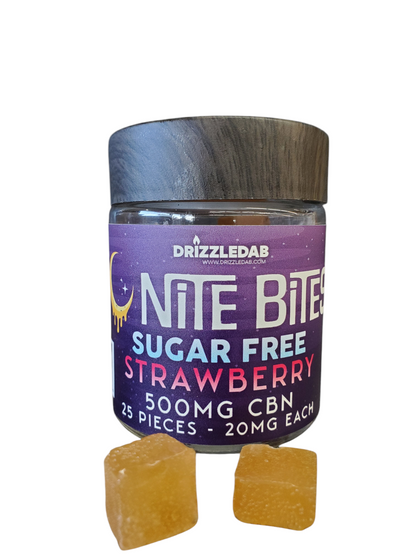 Sugar Free Nite Bites CBN Pectin Gummies Strawberry