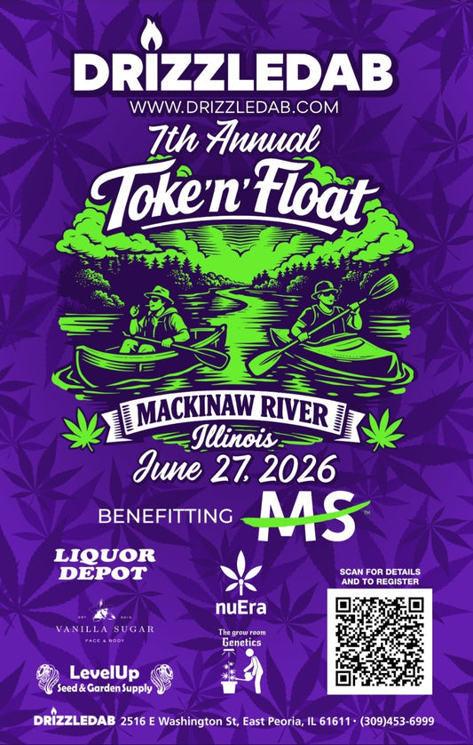 7th Annual Toke'n' Float on the Mackinaw River 2026 Shirt and Admission Ticket